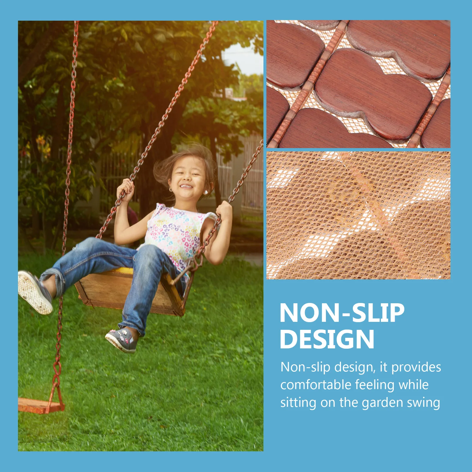 

Swing Cushion Patio Cooling Summer Seats Pad Supply Cushions for Swings Bamboo Mat