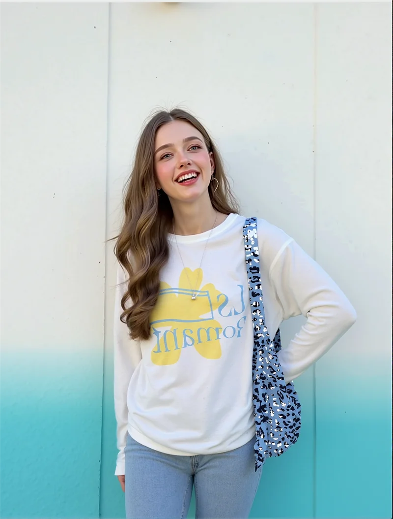 T-shirts à manches longues pour femmes, confortables et de qualité supérieure, idéals pour le week-end, la gym ou la détente.