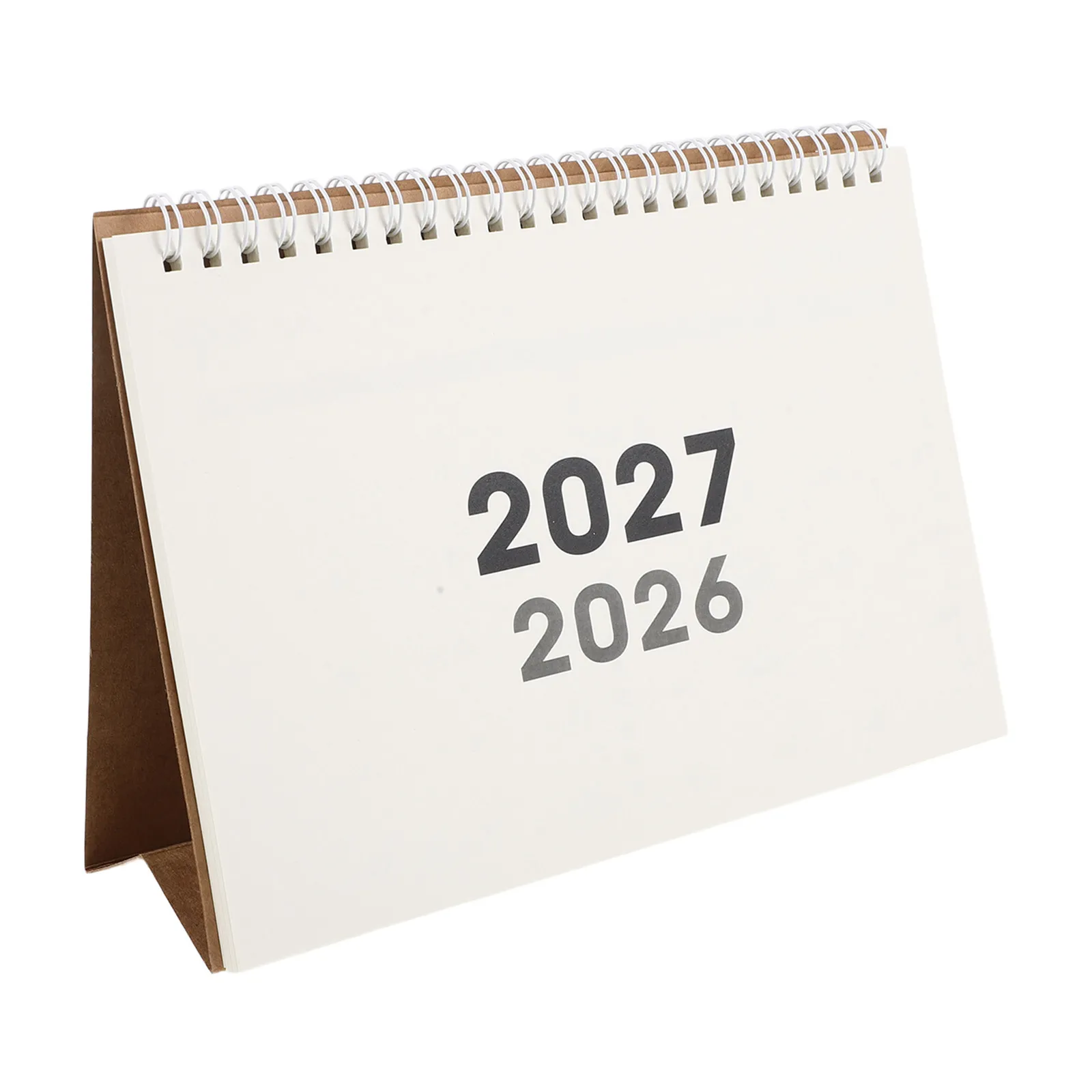 2027 Calendar For Tabletop Desk With Note Space Planner Stand Section That Stands Up Metal Dated Calendars Work