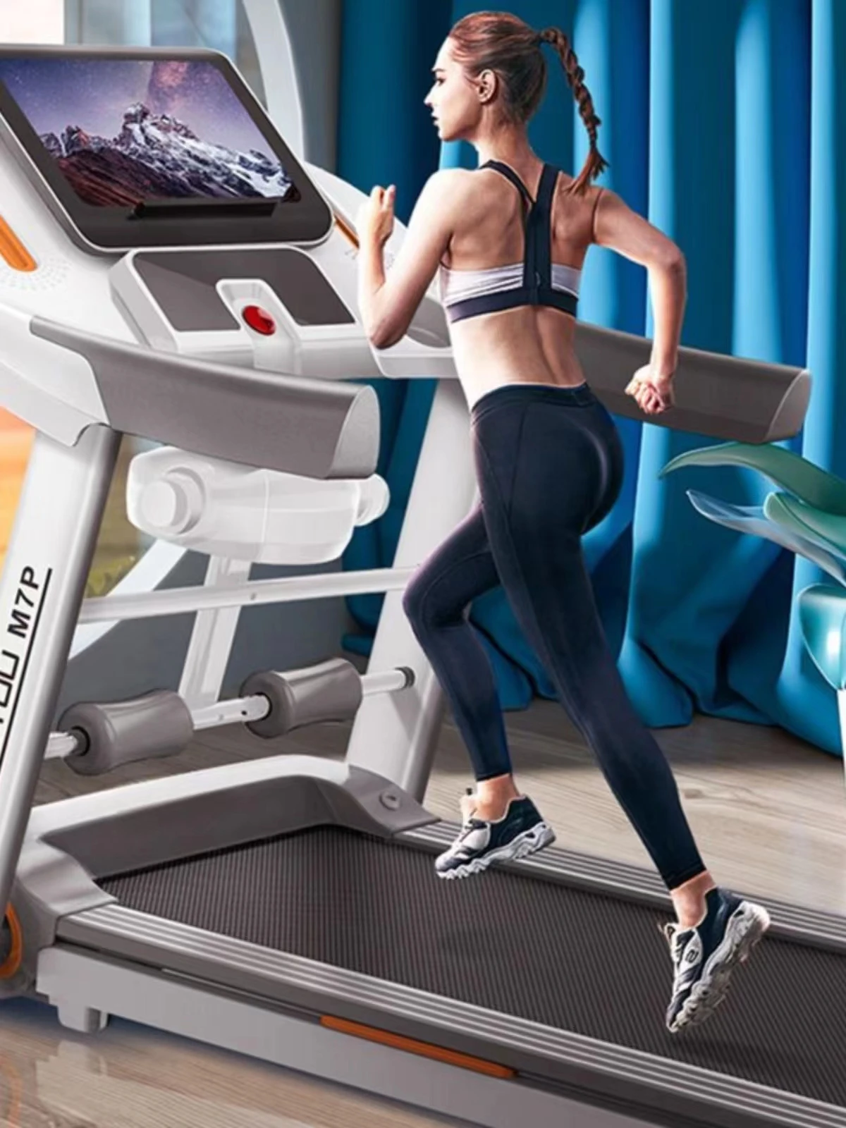 Treadmill home small folding indoor electric super quiet shock-absorbing slope weight loss