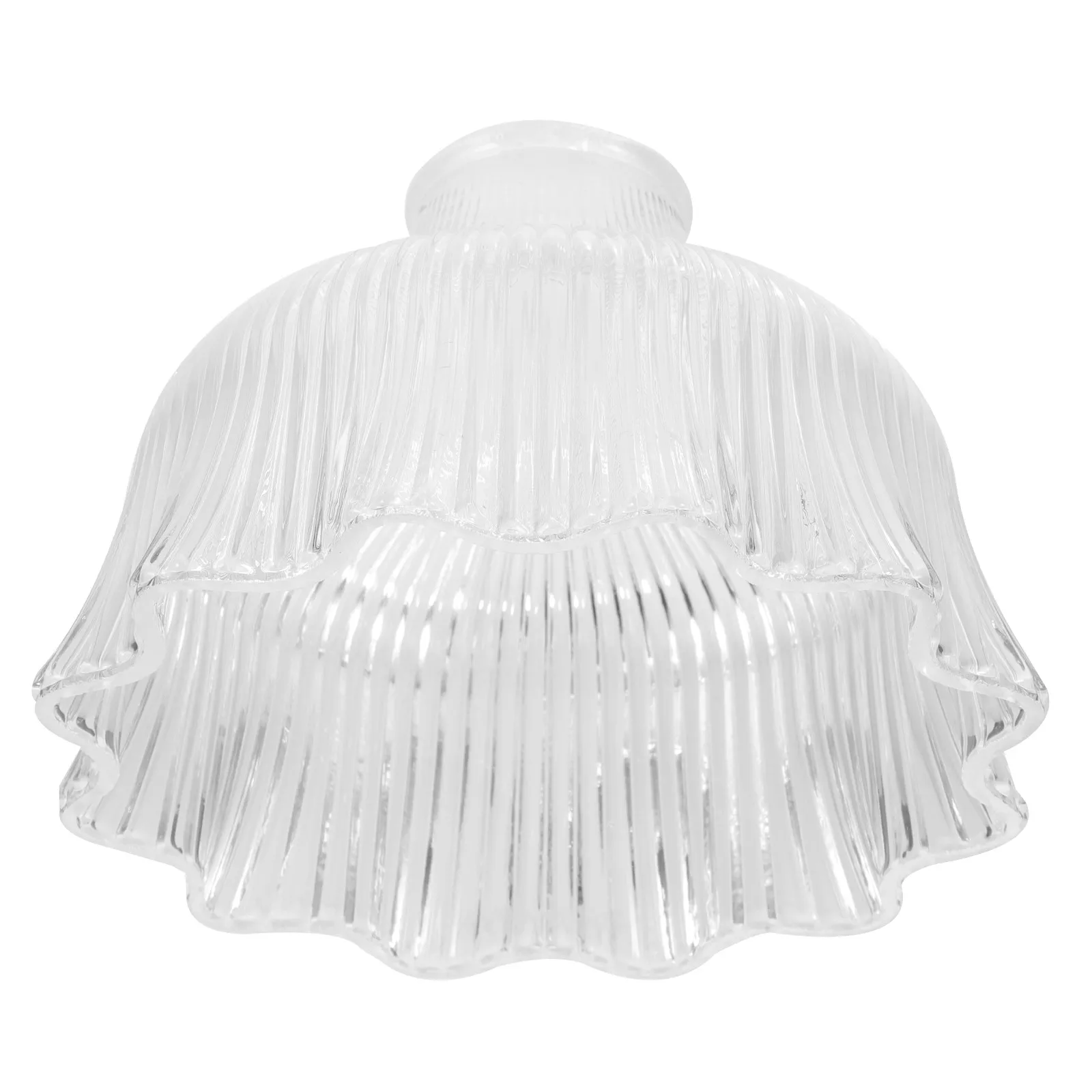 Glass Pendant Light Shade Replacement Thick Beveled Hammered Texture Lampshade for Chandelier Vanity Pendant Floor Lamp Kitchen