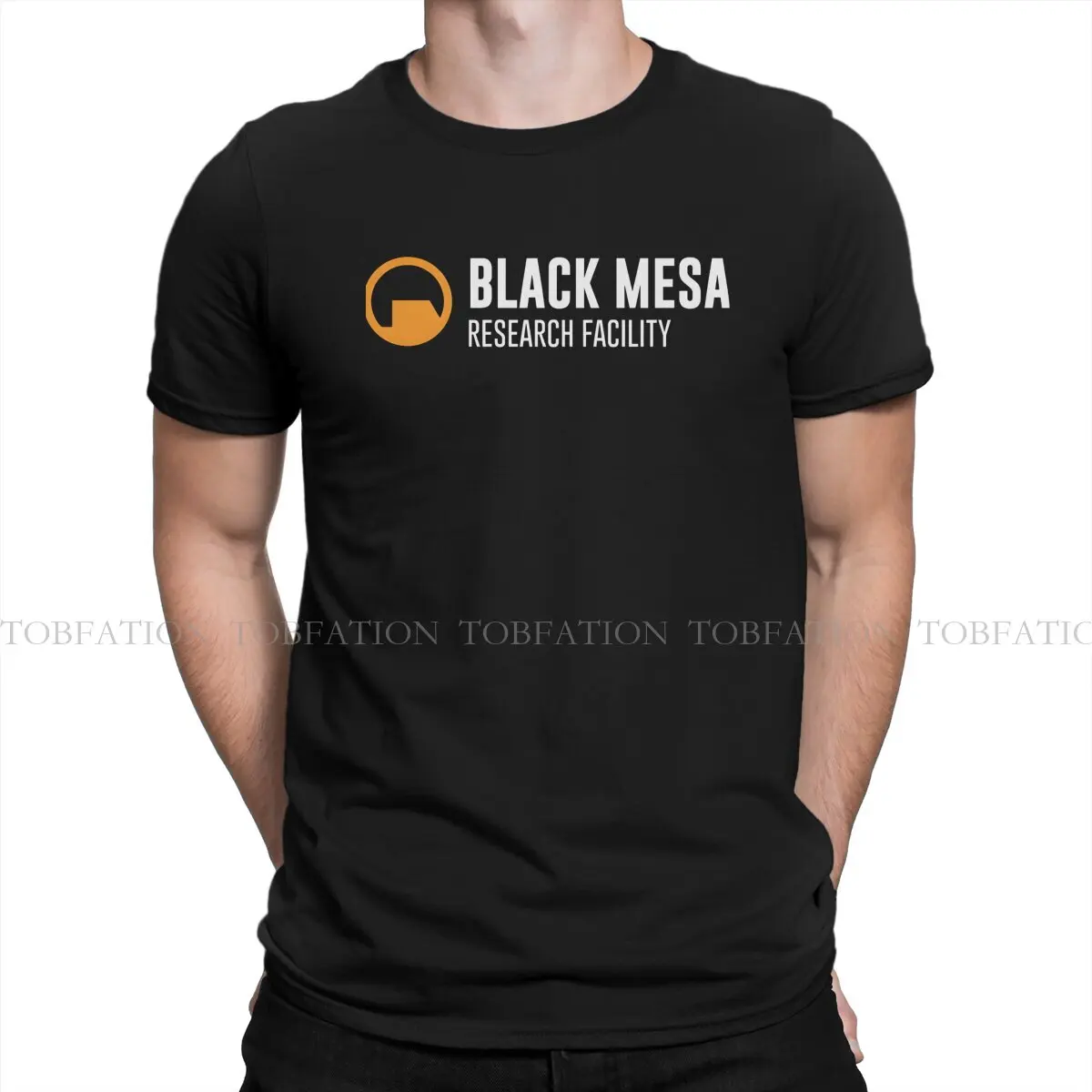 Black Mesa Research Facility Style TShirt Portal Game 100% Cotton New Design Gift Clothes  T Shirt Stuff Ofertas