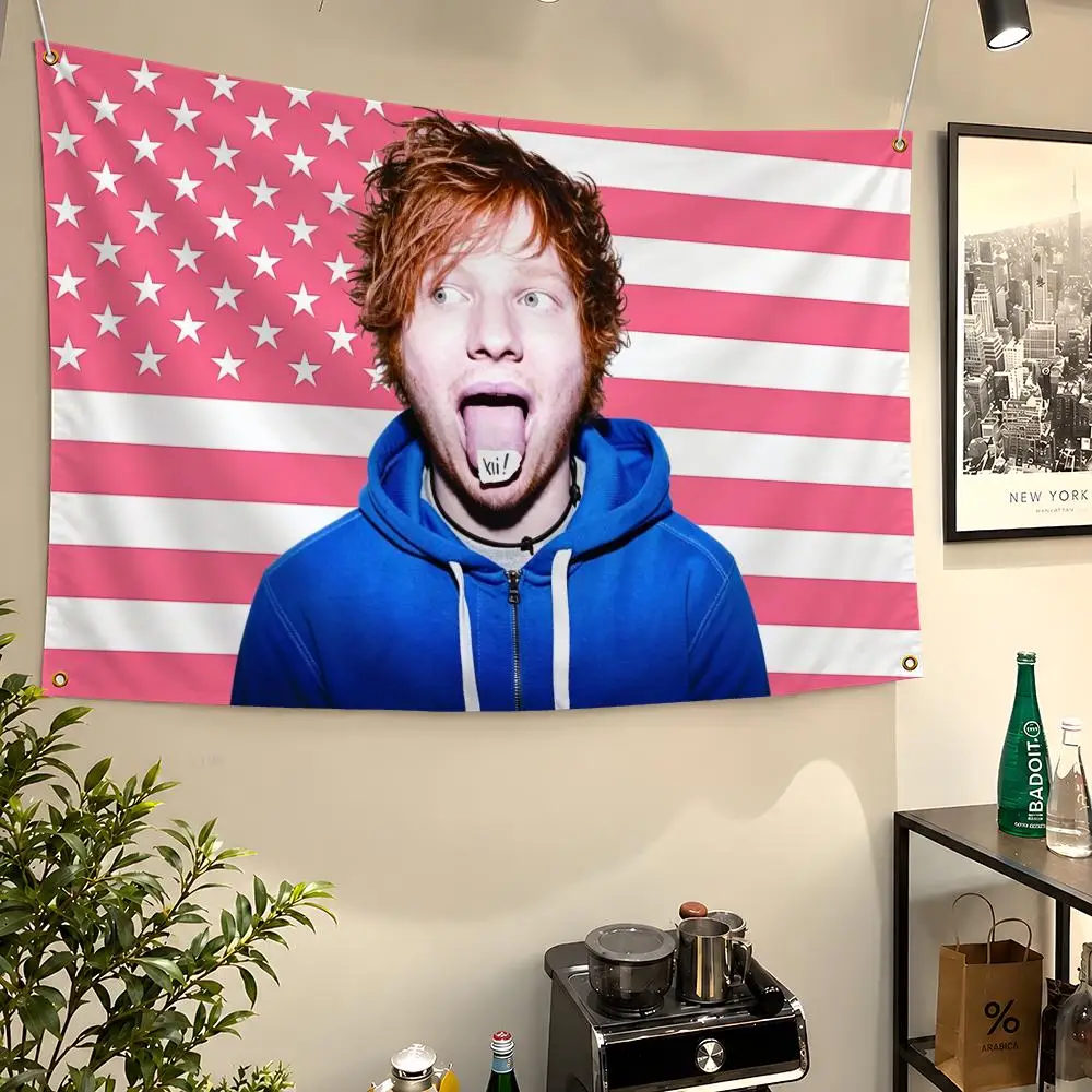 Singer Ed Sheeran Divide Shape of You Flags Wall Hanging Flag Banners For Birthday Parties Outdoor Bedroom Dorm Room Decor