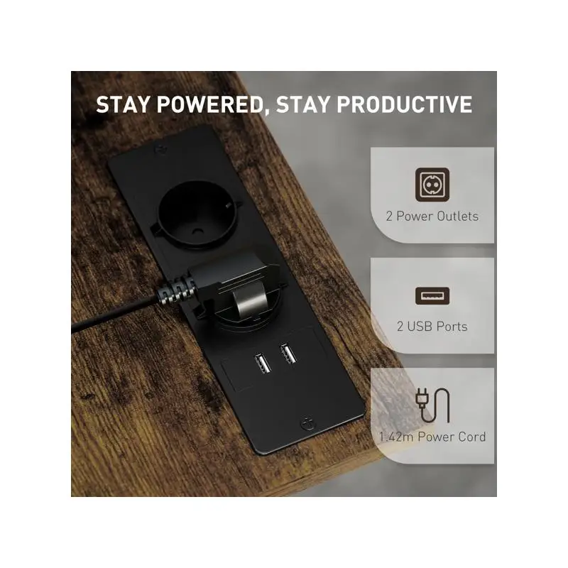 Ergonomic Office Desk with Adjustable Height and Storage Solutions for Home and Work