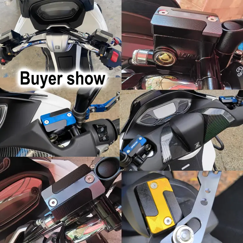 2PCS Motorcycle CNC Front Brake Reservoir Fluid Tank Cover Oil Cup Cap For HONDA ADV350 Forza350 FORZA Nss 350 NSS350 Accessorie - Image 5