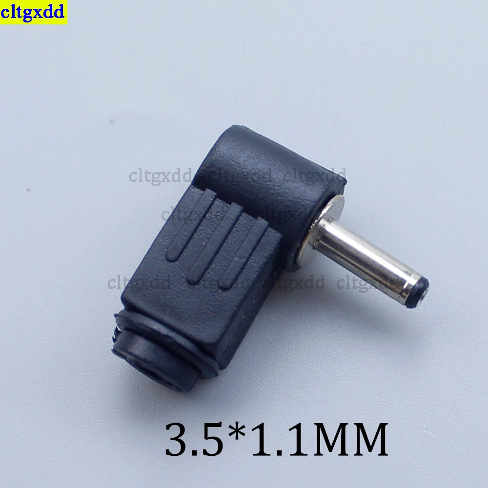Cltgxdd 5 шт. 2,5x0.7/5.5x2.5/5.5x2.1/4.8x1.7/4.0x1.7/3.5x1.35/3.5x1,1 мм Штекерный разъем питания постоянного тока угол 90 L-образный штекер
