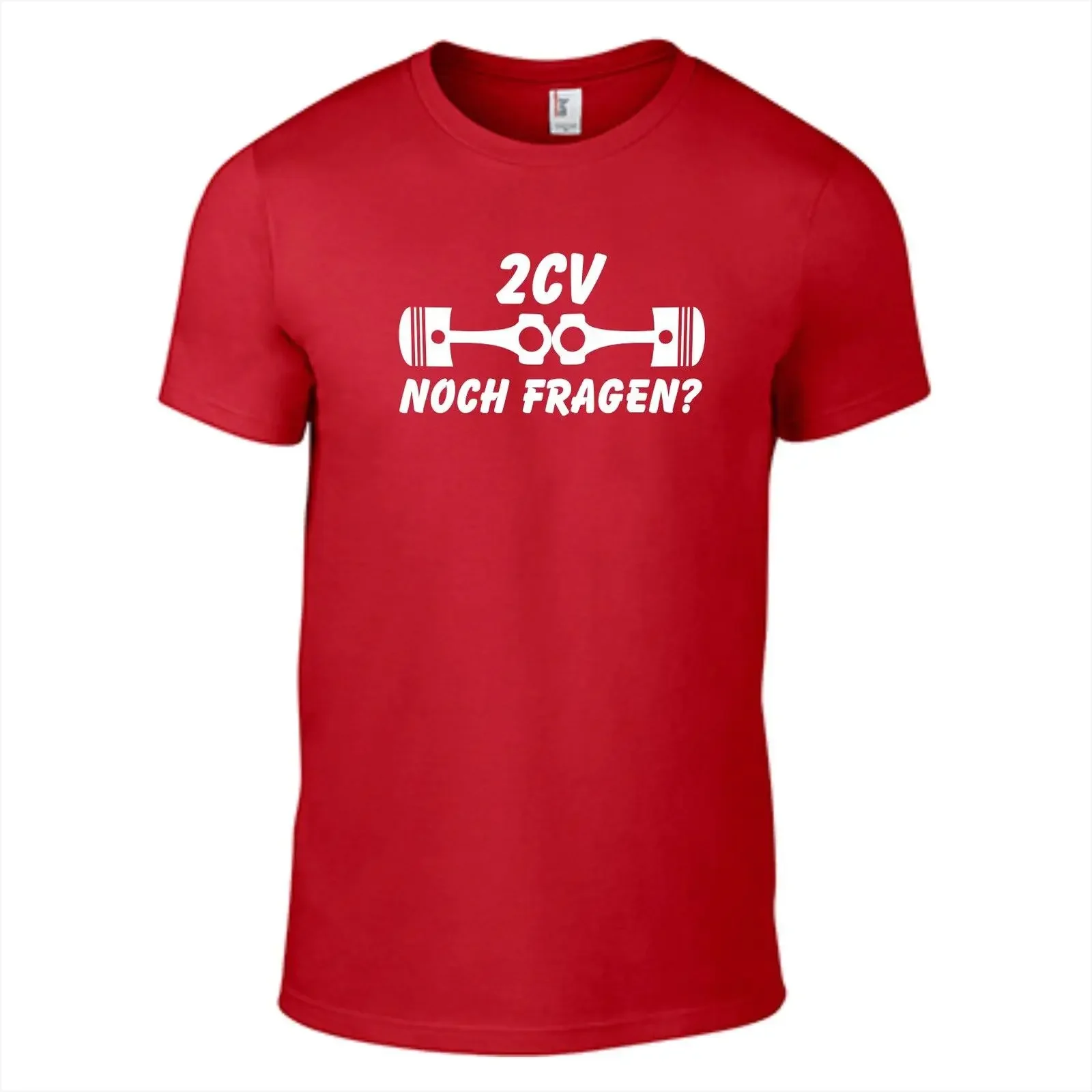 100% Cotton Brand New T-Shirt 2Cv Duck Piston Cylinder Engine Vintage Car Old My First Car 1 Retro Summer Tee Shirt