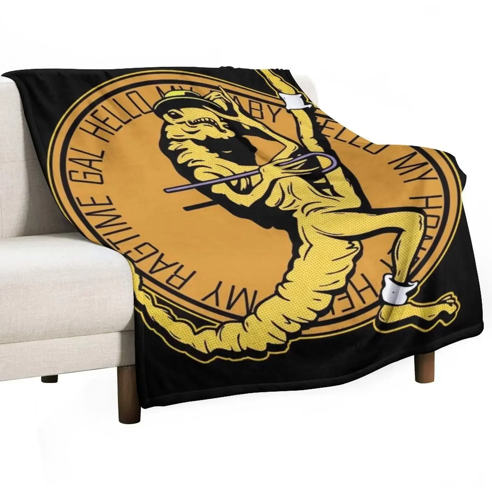 Chestburster Cabaret Throw Blanket Designers Beach Vintage Furry Blankets