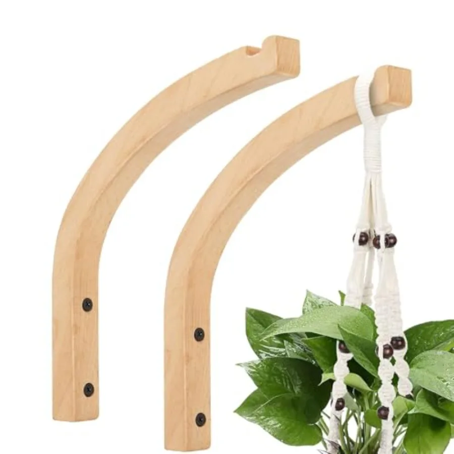 

Wall Hooks Plant Hangers Indoor 8Inch Wall Mounted Hanging Plant Hooks for Planters Lanterns Flower Bracket Wind Chimes Dration