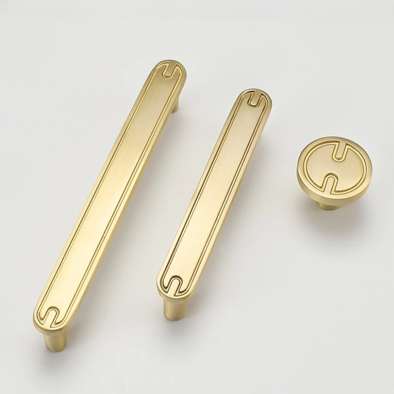 الإبداعية سبائك الزنك مقابض لقطع الأثاث الذهب خط شكل المطبخ مقبض كابينة ضوء الفاخرة الأوروبية خزانة تسحب مقابض الأبواب #3