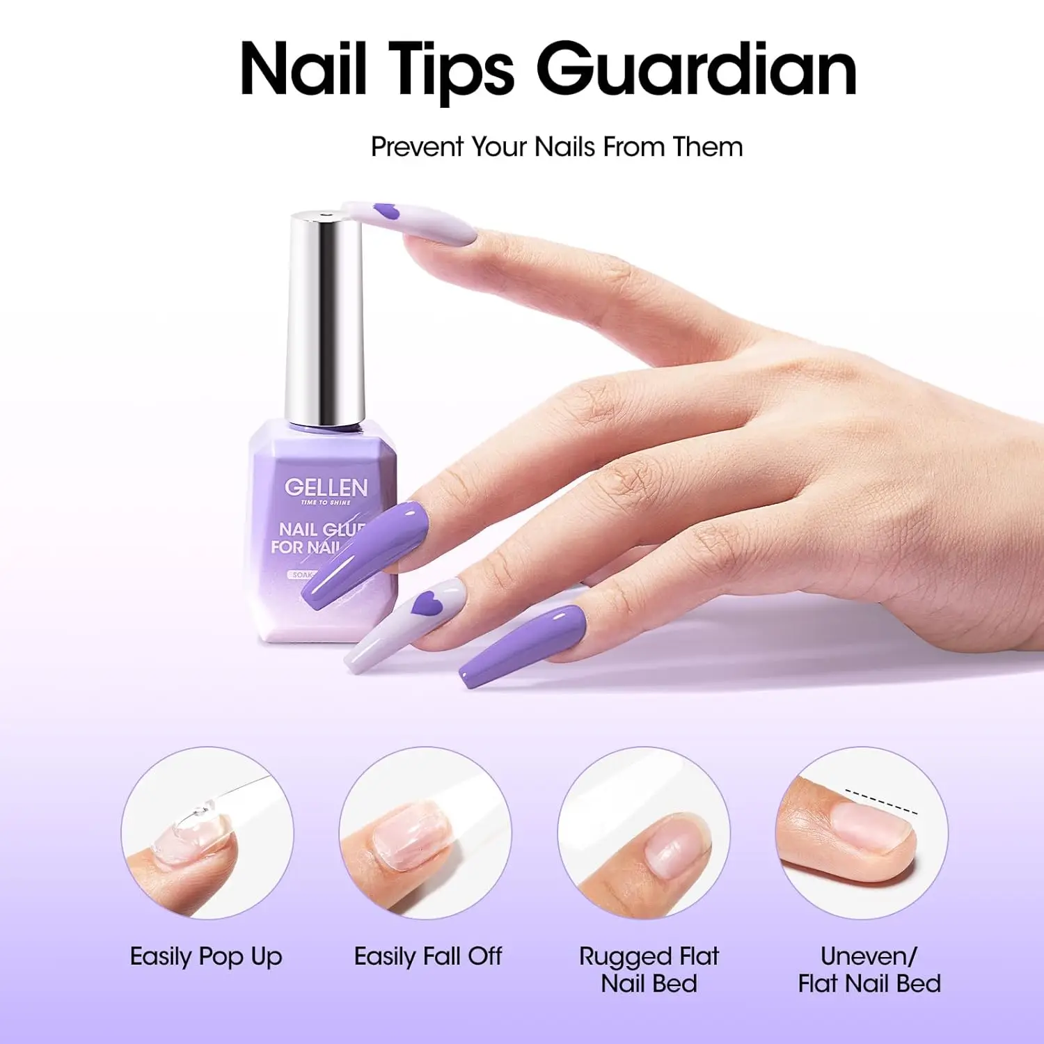 เจลเลน 18 มล. น้ำยาเคลือบเล็บเจลแบบใหม่ ท็อปโค้ท อะคริลิค สำหรับเล็บปลอม ไม่ต้องเช็ด ซีลเลอร์ กาว ชุดทำเล็บ คุณภาพระดับร้านเสริมสวย