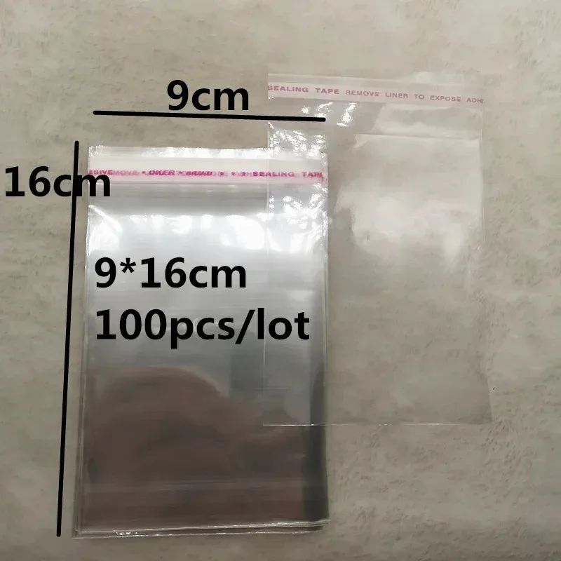 4x6-14x14cm Various Models Resealable Poly Bag Transparent Opp Plastic Bags Self Adhesive Seal Jewellery Making Bag