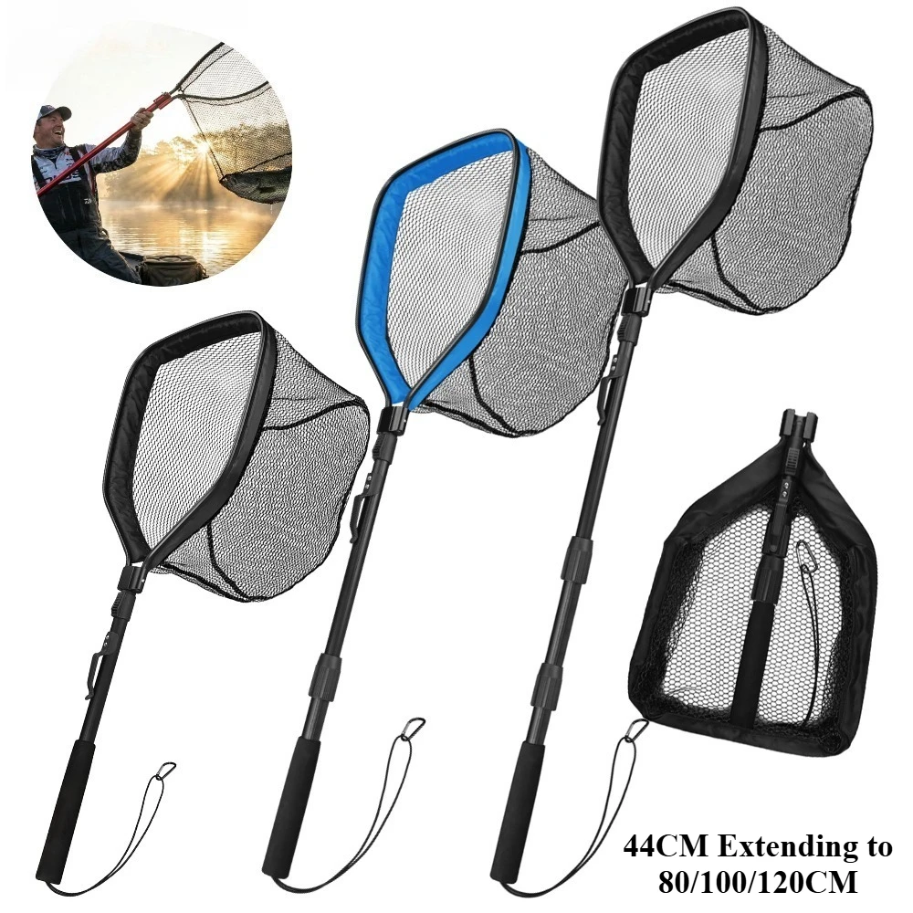 

Floating Fishing Net Foldable Extendable Fishing Landing Net Fishing Pond Net Telescopic Fishing Net for Catching Crap Trout