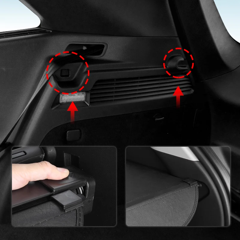 

For Lincoln MKC 2014-2019 Retractable Trunk Cargo Cover Parcel Rack Waterproof Shield Privacy Auto Accessories