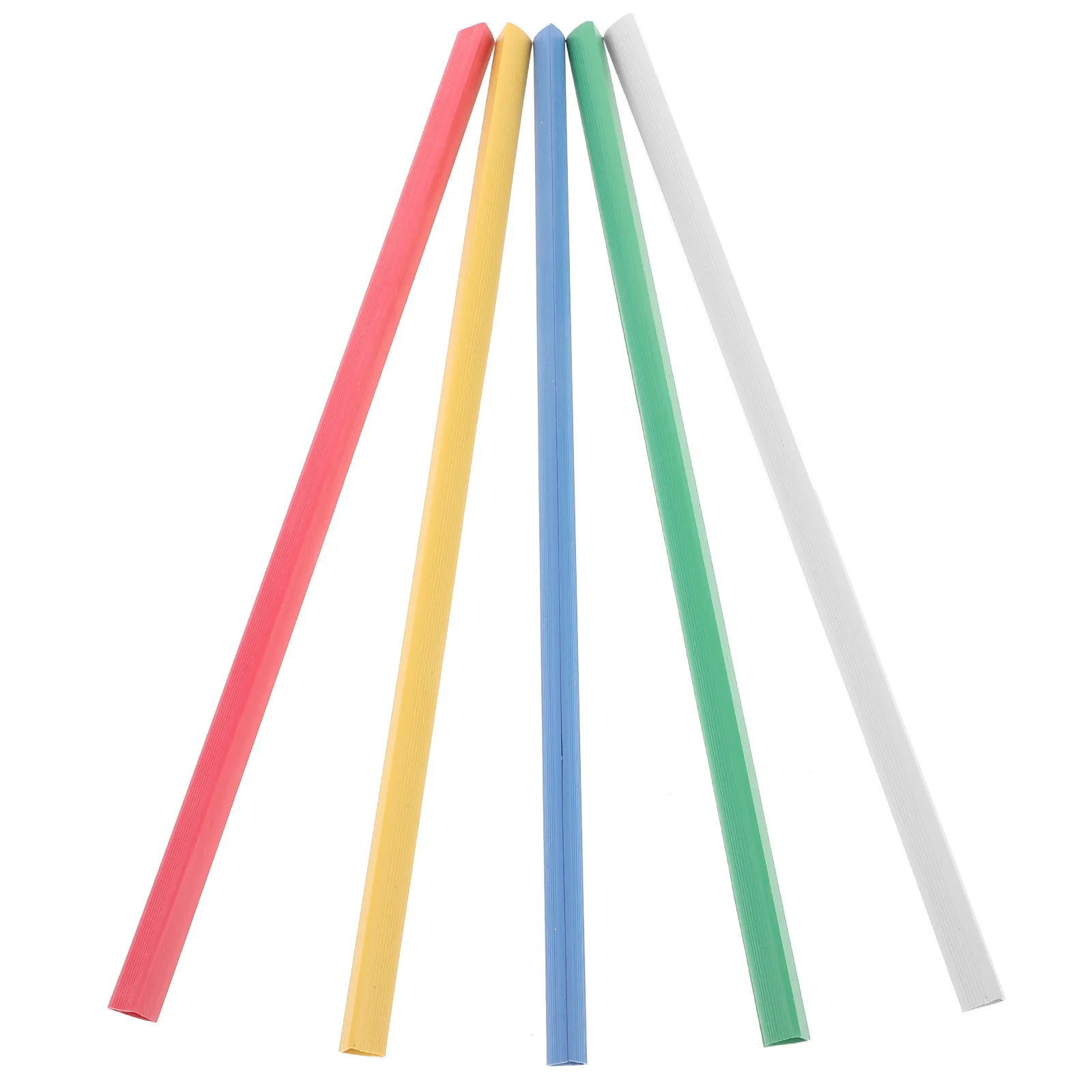 30pcs Slide Binders For Book Binding Bars Plastic Slide Binder Report Covers Sliding Bars Colored File Folder Loose Leaf Binder