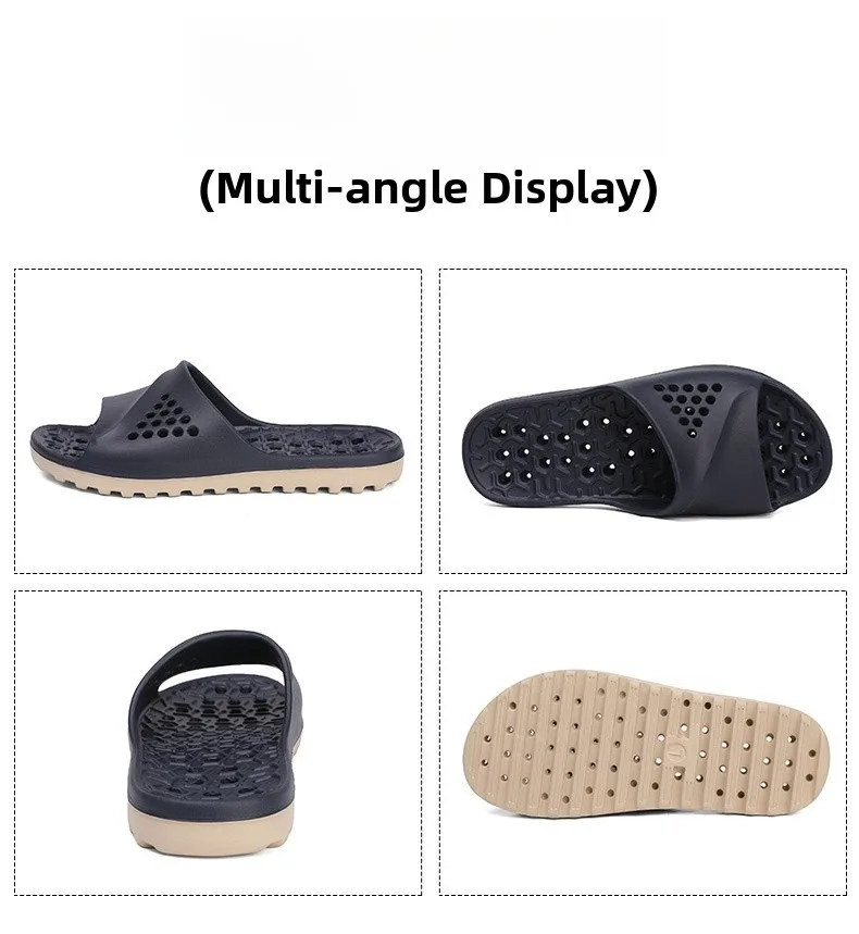 Pantuflas Antideslizantes para Parejas, para Baño, Interior y Exterior, Sandalias Planas de Verano, Pantuflas Suaves de EVA