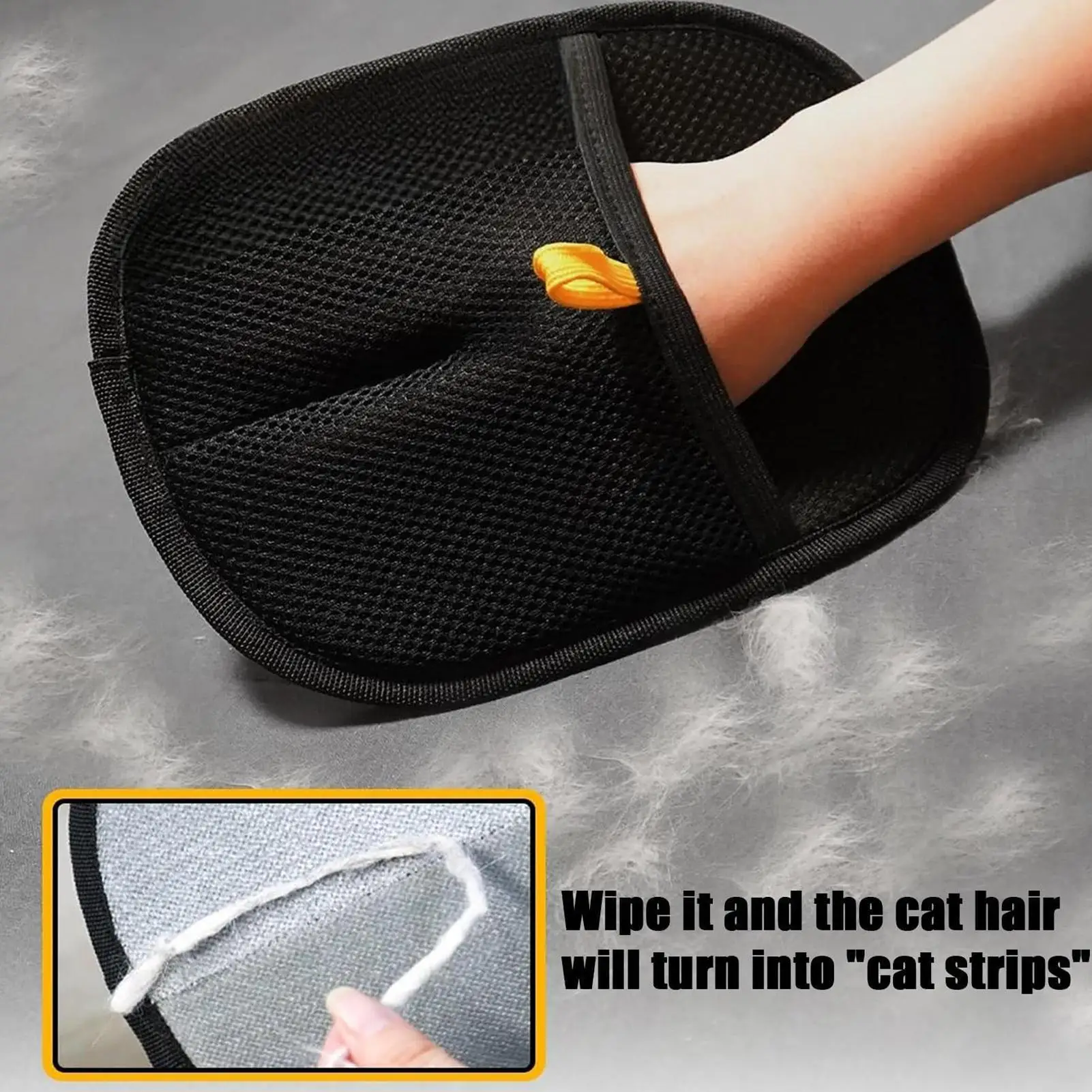 Pet Hair Remover Glove Double Sided Brush For Dogs Cats Double-sided Reusable Pet hair static removal gloves beauty gloves ﻿ view 5