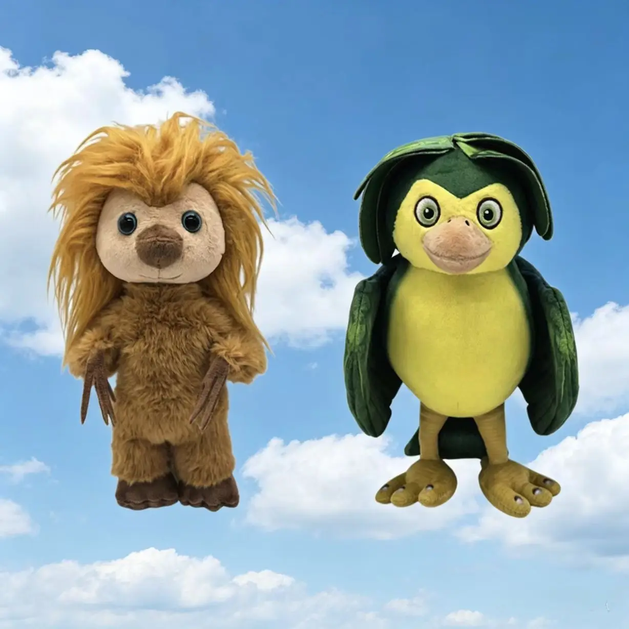 Swapped Movie Surrounding Animals Doll Gold Brown Sea Otter Green Yellow Big Bird Pookoo Plush Birthday Gift