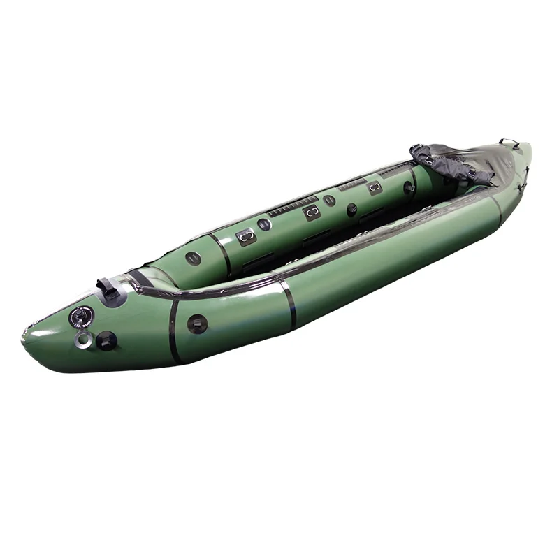 

For Factory Price Eco-friendly 1 Persons Durable TPU Packraft White Water Rowing Boat For Sale Ultra-light Pack Boat