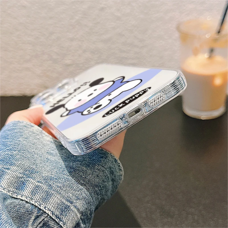 Funda de teléfono suave para Apple iPhone 13 12 11 Pro Max 7 8 SE XR 15 14 16 Plus XS 16e Kawaii Sanrio Cinnamoroll