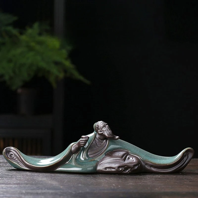 Creative Ceramic Can Be Raised Tea Pets, Pen Stand, Kung Fu Tea Set Accessories, Li Bai, Household Decoration