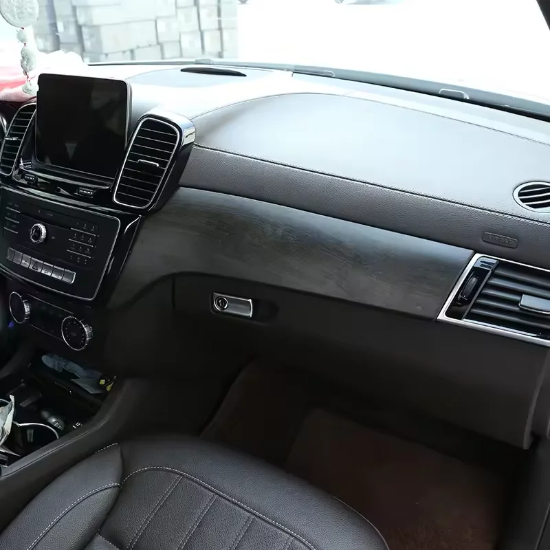 

Для Mercedes Benz GLE 350 GLS 400 Class 2016-2019 АБС-пластик для салона автомобиля, защитная панель центральной консоли, аксессуар для отделки