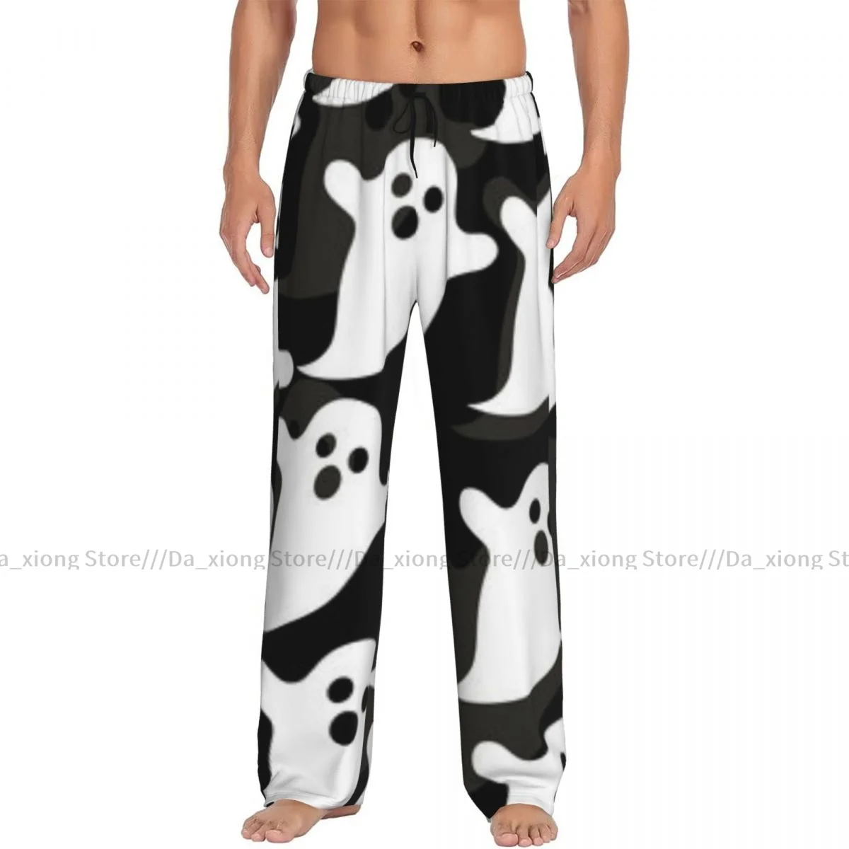 Men Sleep Bottoms Male Lounge Trousers Men's Boo Ghost Pajama Pants