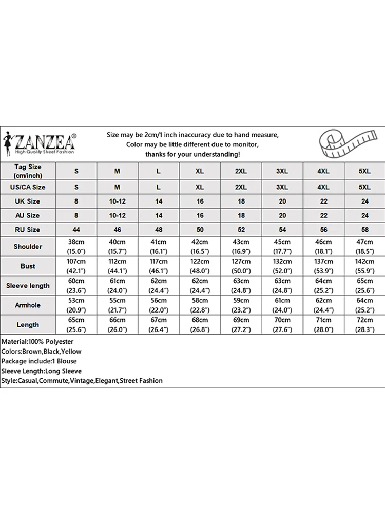 ZANZEA 2025 Spring Long Sleeve Blouse Women Colorblock Shirts Fashion Fake 2PCS Commuting Tops Casual Loose Lapel Collar Tunics