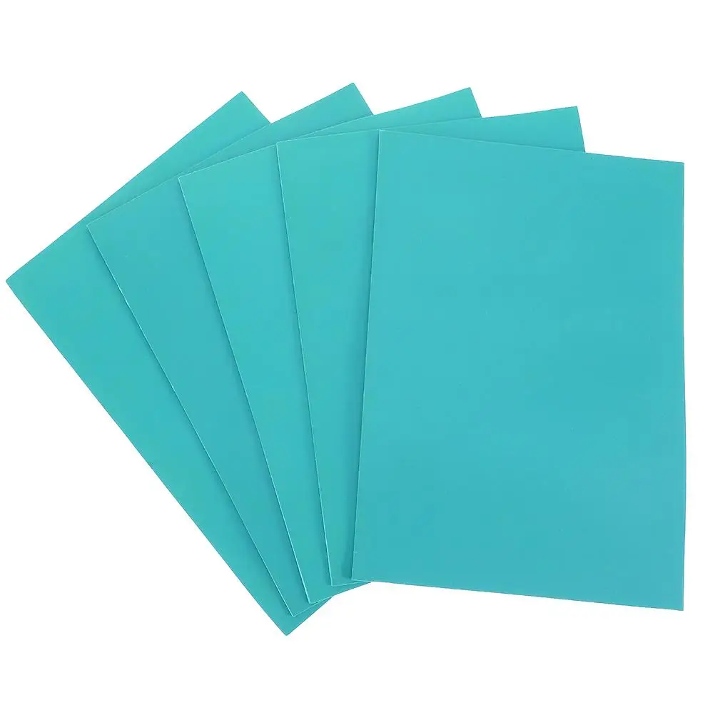 6 Pcs Tools for Kids Children's Print Board Printmaking Engraving Boards Block Rubber Dark Green