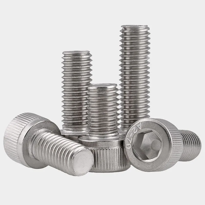 0# 2# 4# 6# 8# 10# UNC UNF 304 Stainless Steel American British Standard Hex Hexagon Allen Socket Head Bolts Screws