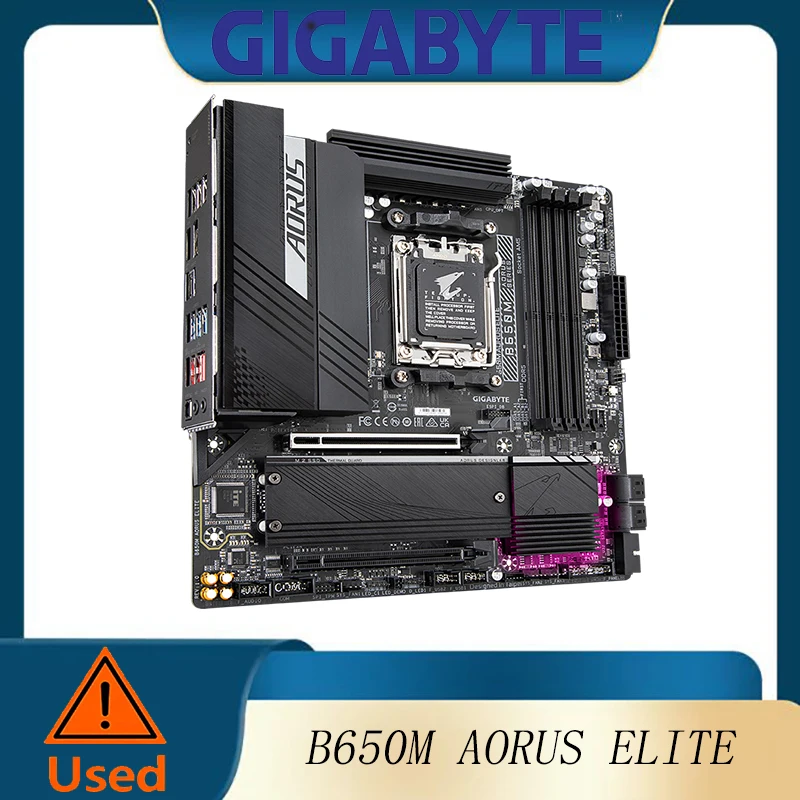 

GIGABYTE B650M AORUS Elite (AM5/ LGA 1718/ AMD B650/ Micro-ATX/DDR5/ 2* M.2/ PCIe 5.0/ USB 3.2 Gen2X2