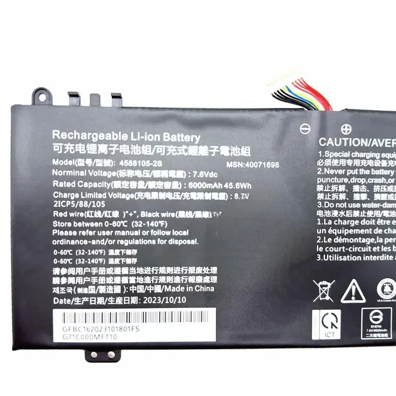 4588105-2S for Toshiba Dynabook Satellite Pro C50-E C40-H C40-J Laptop Battery