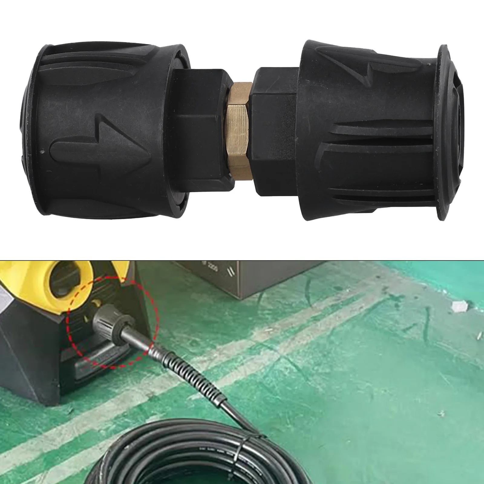 

For Durable M22 14mm Quick Connect Hose Adapter Compatible with For Karcher Pressure Washers for Enhanced Cleaning Efficiency
