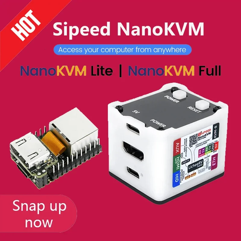 Sipeed NanoKVM PiKVM Mini Remote Control Operation And Maintenance Server Raspberry Pi HDMI Remote Serial Port LicheeRV Nano