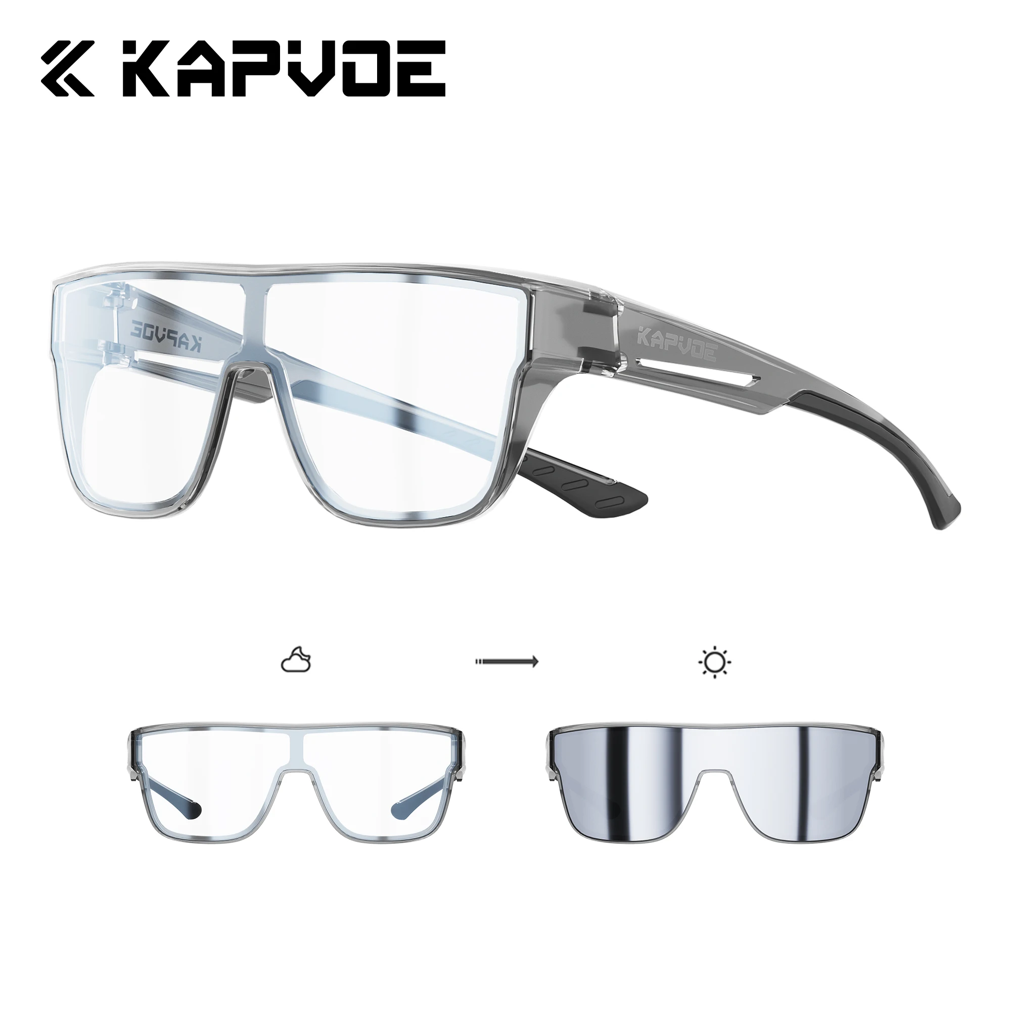 AliExpress kapvoe Kapvoe Photochromic Cycling Sunglasses Hiking Eyewear Sports Sunglasses Prescription Eyeglasses UV Protection Men Women 2026