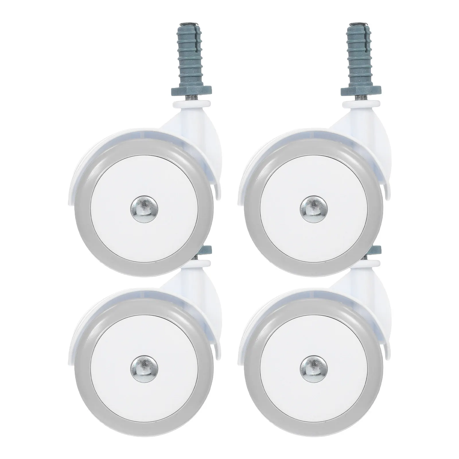 4Pcs Quiet Caster Wheels for Walkers Silent Swivel Casters Smooth Mobility Enhanced Shock Absorption Universal Fit 10Mm
