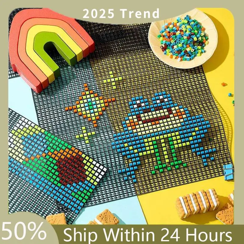 A75X Топ 4 шт. Доски из бисера с предохранителями Холст для поделок из бисера Совместимость с бусинами Perlersnappix 12 дюймов X 12 дюймов Предохранительные бусины Пегборд
