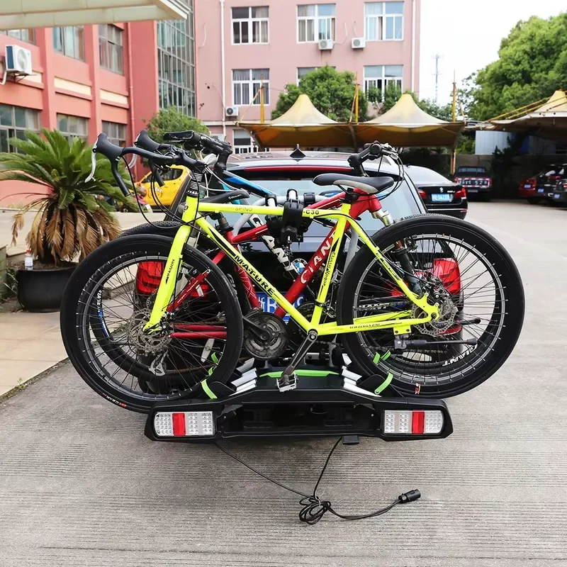 Sturdy 4-Bike Bicycle Platform Carrier Hitch Mount Bike Rack for Cars SUVs Trucks Tow Trailers