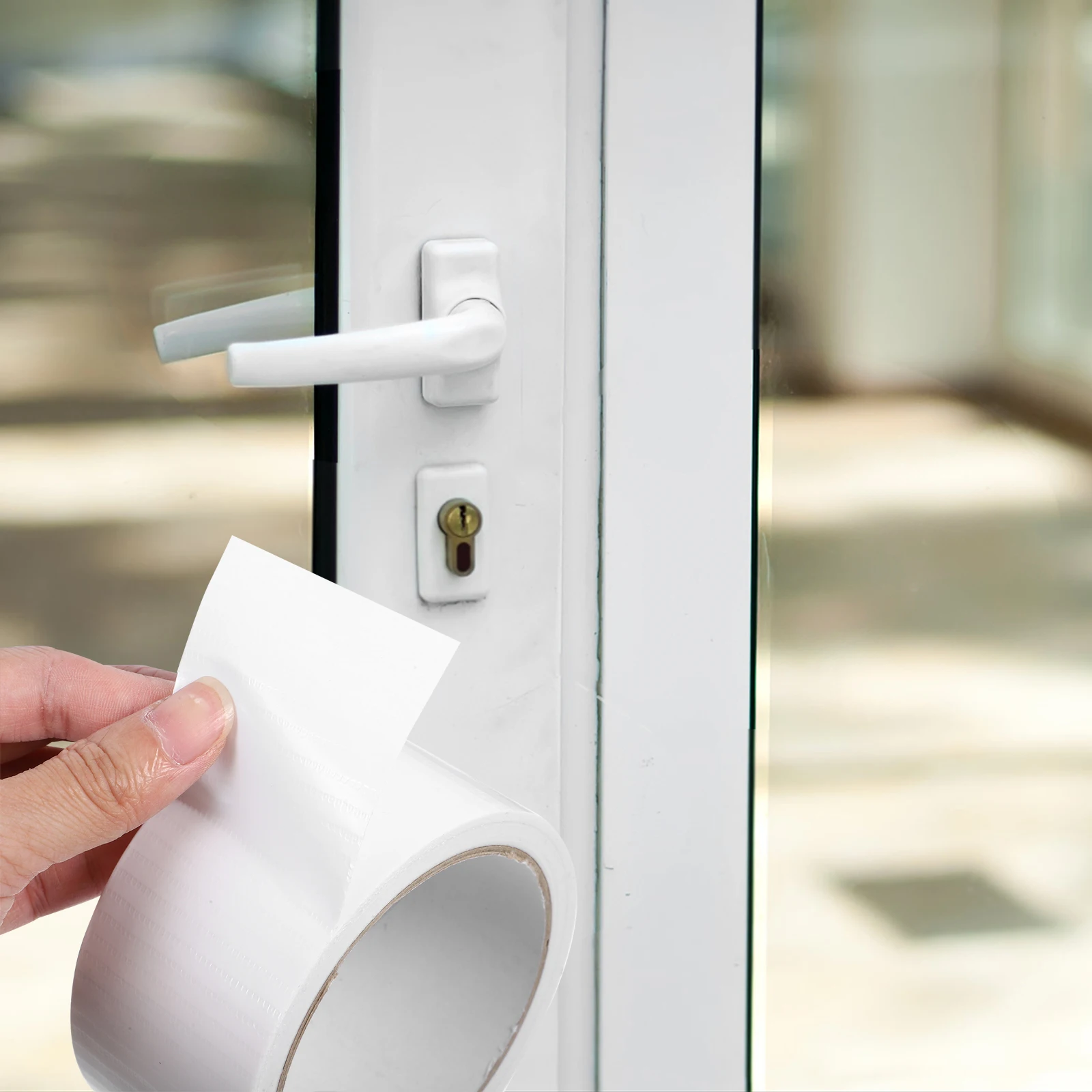 Window Weather Sealing Tape Windproof Weatherproof Sealants White Plastic Strip