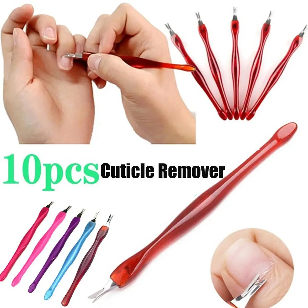 Stainless Steel Cuticle Nipper Manicure Nail Art Nail Polish Removal Nail Cuticle Pusher Cuticle Remover Dead Skin Fork