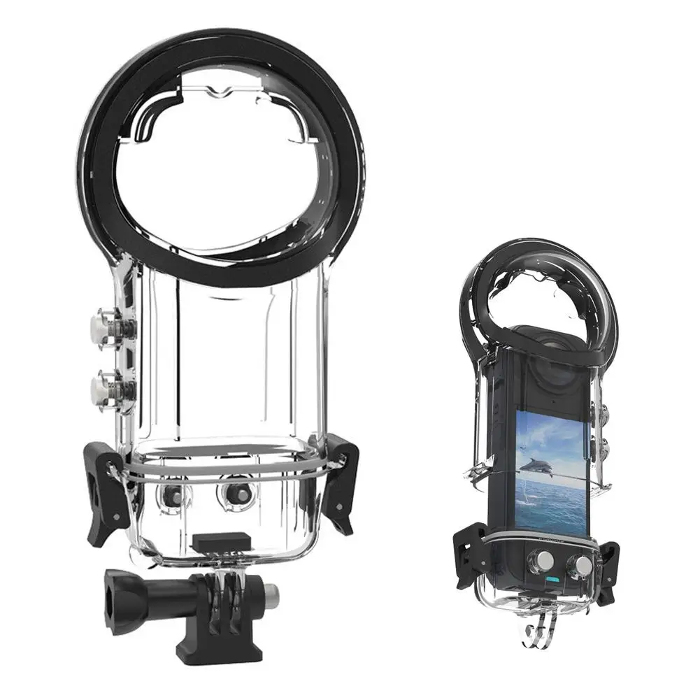 

Высококачественная прозрачная силиконовая резина для Insta360 X5, полностью невидимый корпус для дайвинга, корпус для дайвинга, аксессуары для камеры L9L2