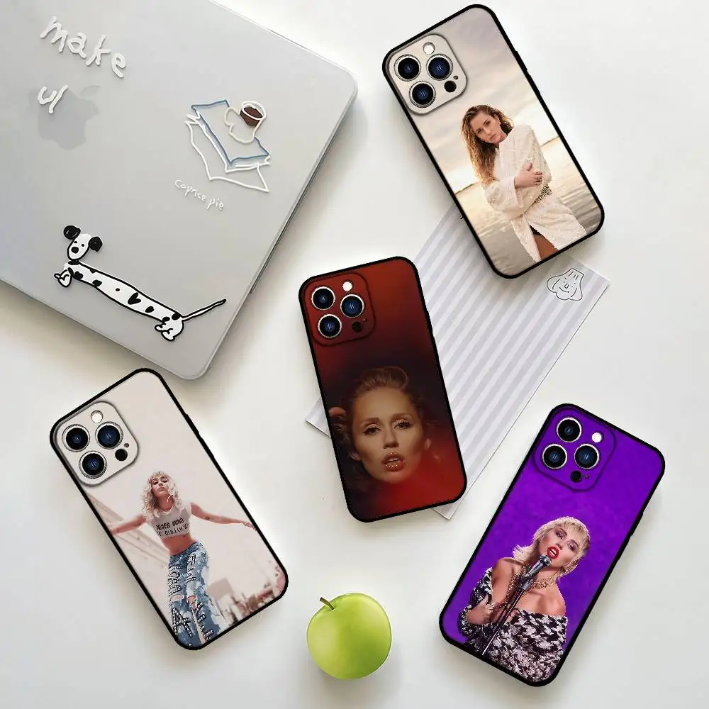

Singer M-Miley Cyrus Phone Case Phone Case For Iphone 17 16 15 11 13 14 Pro Max X Xr Xs Max 12mini Black Shell Cover Case