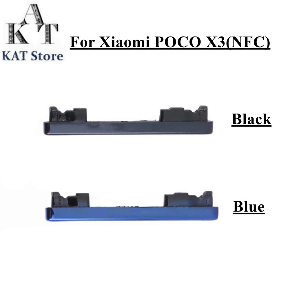 Kat Voor Xiaomi Poco X3 Nfc Telefoon Behuizing New Side Key Volume Knop Reparatie Vervanging Deel