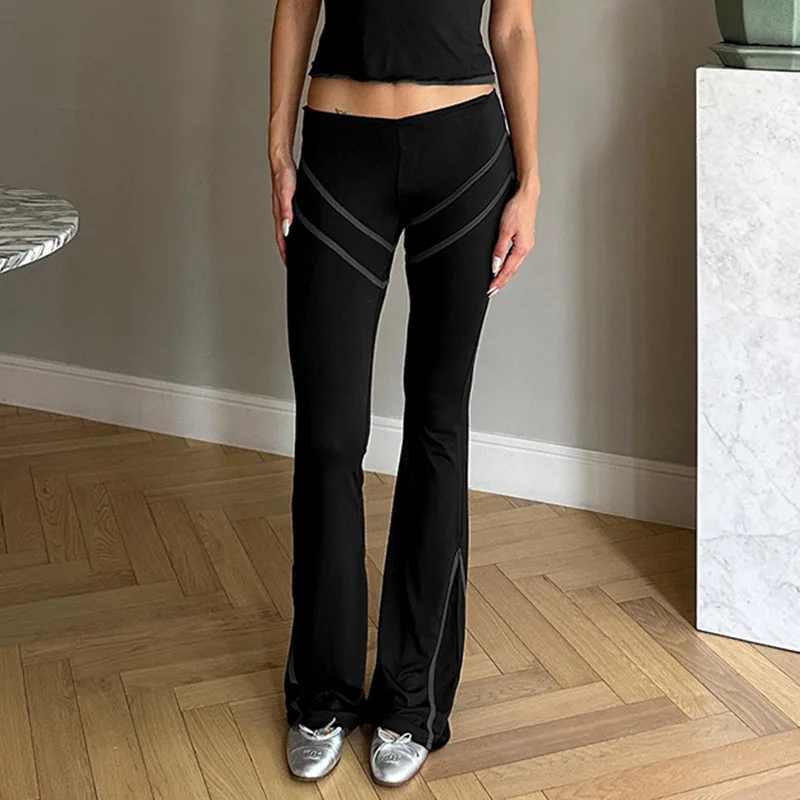 

Women's 2025 High Waist Split Splitting Tight Solid Color Slim Slimming Elastic Casual Versatile Pants