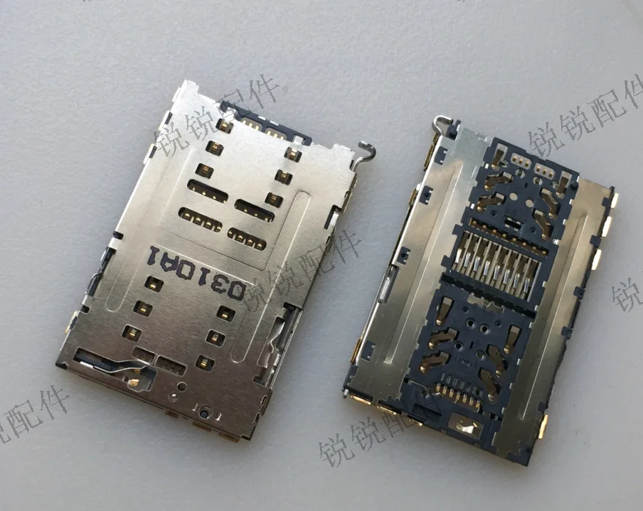 For original, the main board of the mobile phone SIM card holder has a built-in card slot, card warehouse, Huawei, Samsung