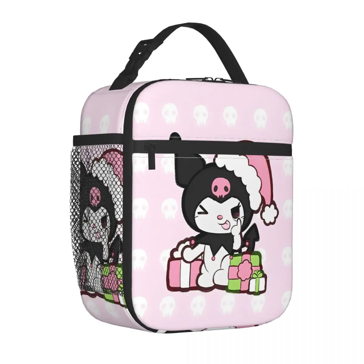 Pink Kuromi Christmas Cutie Insulated Lunch Bag Large Meal Container Cooler Bag Lunch Box Tote College Picnic Food Storage Bags