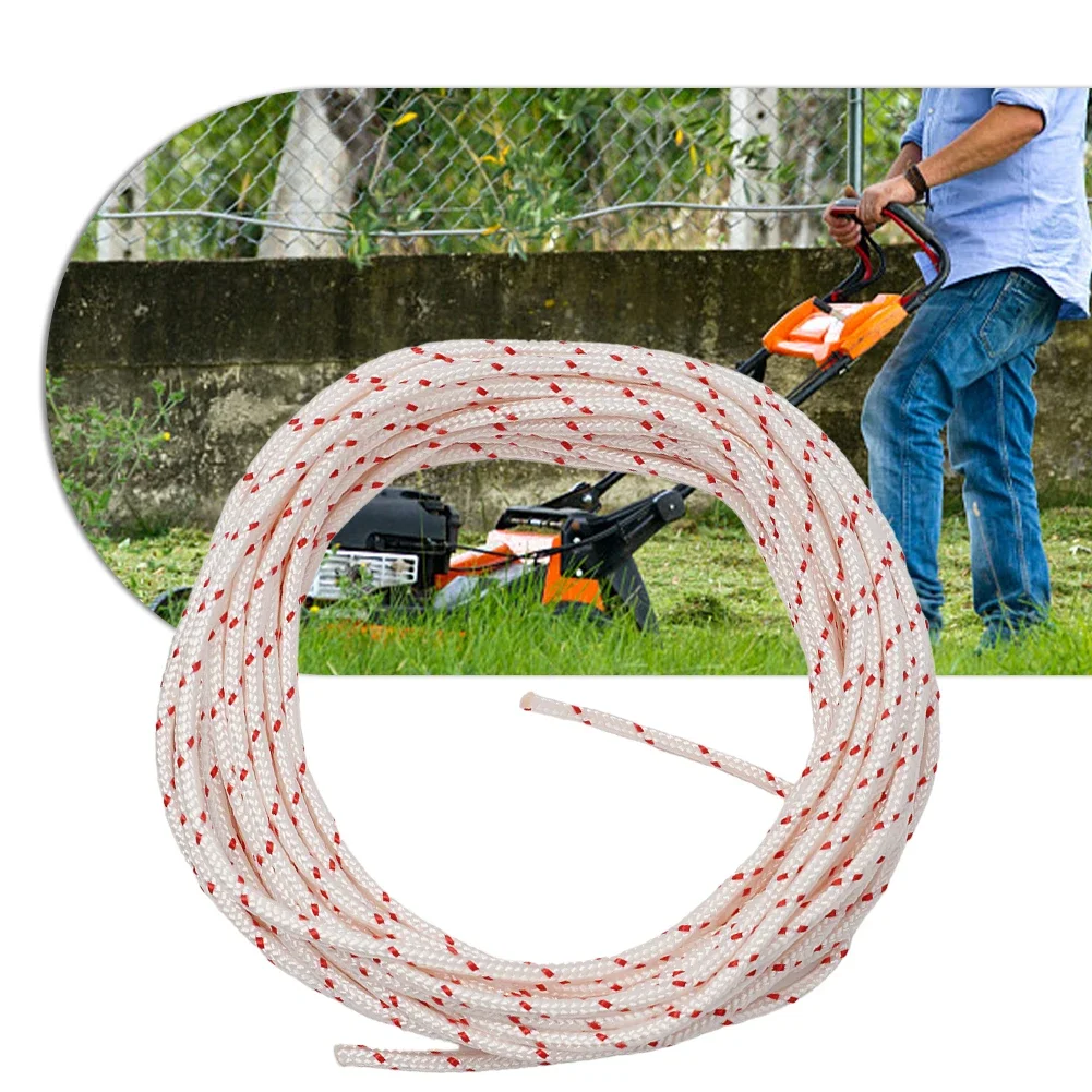 Polyester Rope Starter Rope For Chainsaw For Lawn Mower Garden Tools Replacement Accessories Abrasion Resistance