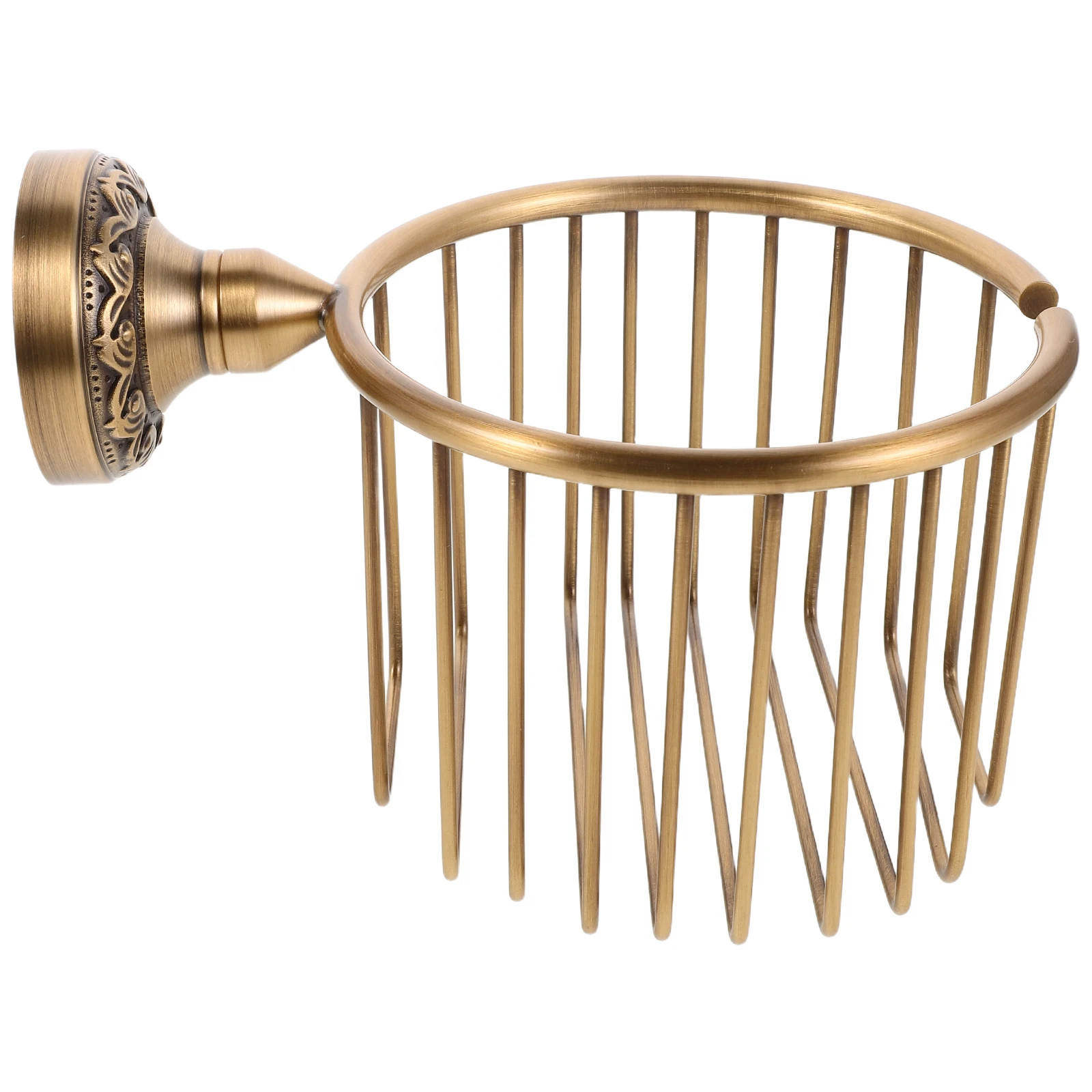 

Латунный держатель для туалетной бумаги, винтажная настенная корзина для салфеток, стеллаж для хранения, классический проводной органайзер, декор для ванной комнаты