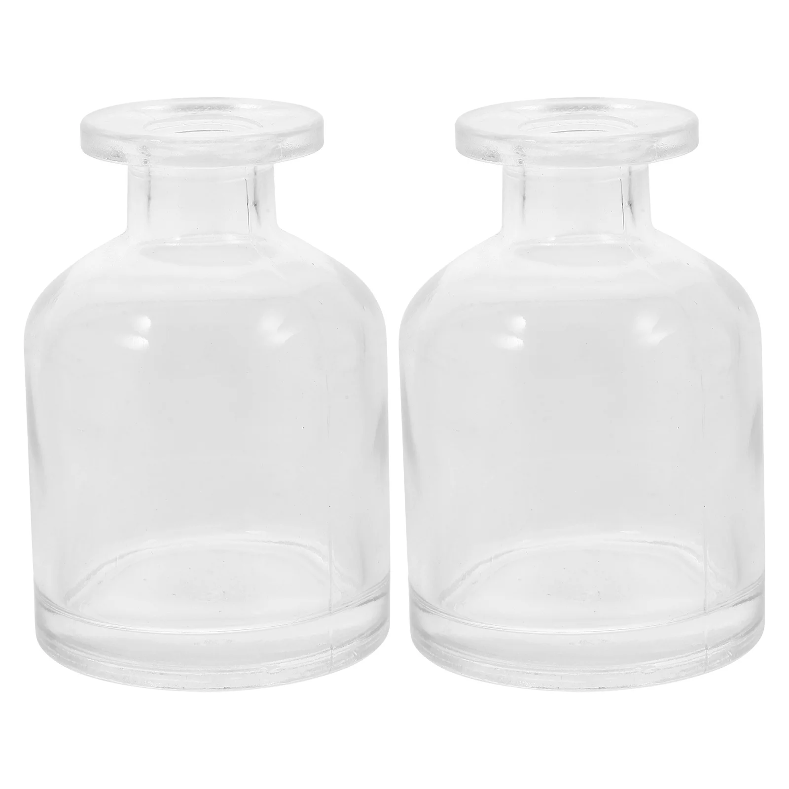 

2Pcs Glass Diffuser Bottles Empty Refillable Essential Oil Containers Aromatherapy Bottle Scents Reed Diffuser for Home Office