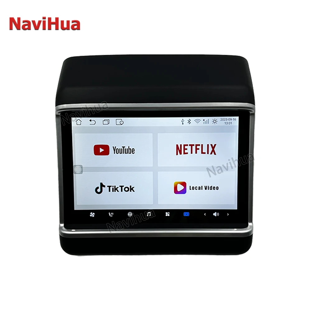 Navihua 7.5 Inch Climate Control Air Conditioning Display Android Car Rear Seat Screen Entertainment for Model 3/Y Carplay